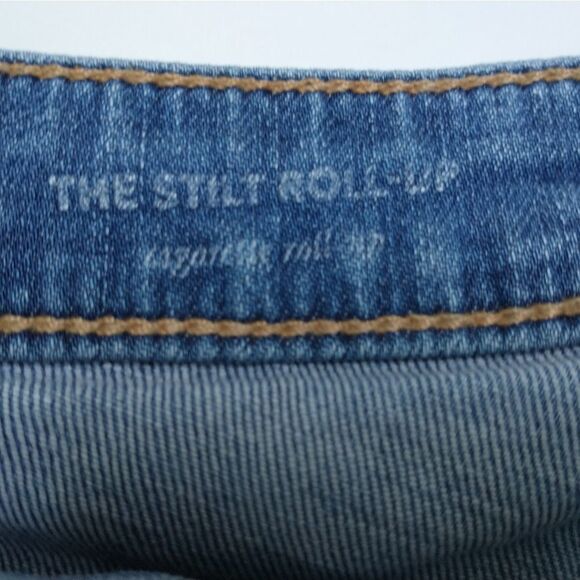 AG Adriano Goldschmied The Stilt Cigarette Roll-up Distressed Jeans, Siz… - Picture 13 of 15